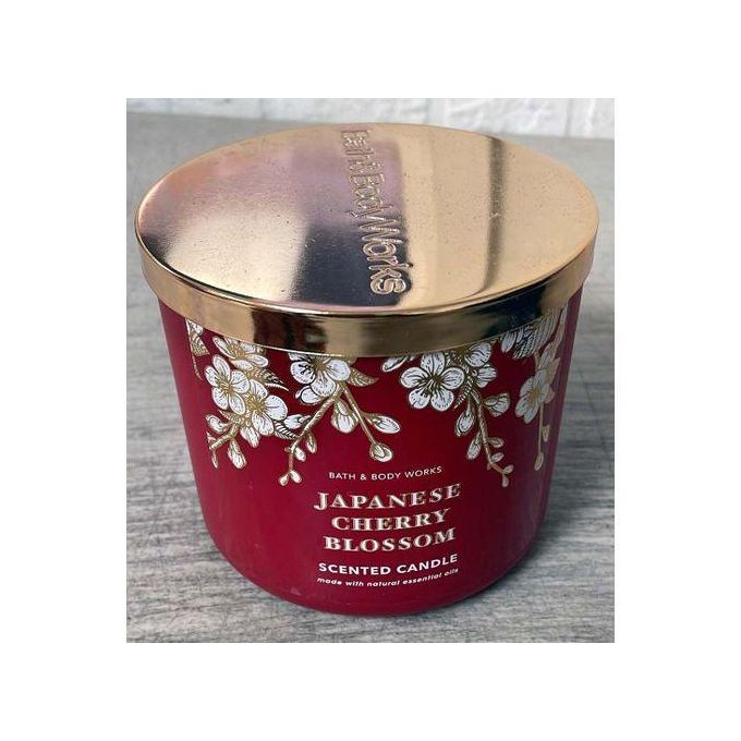 Bath & Body Works Japanese Cherry Blossom 3 Wick candles