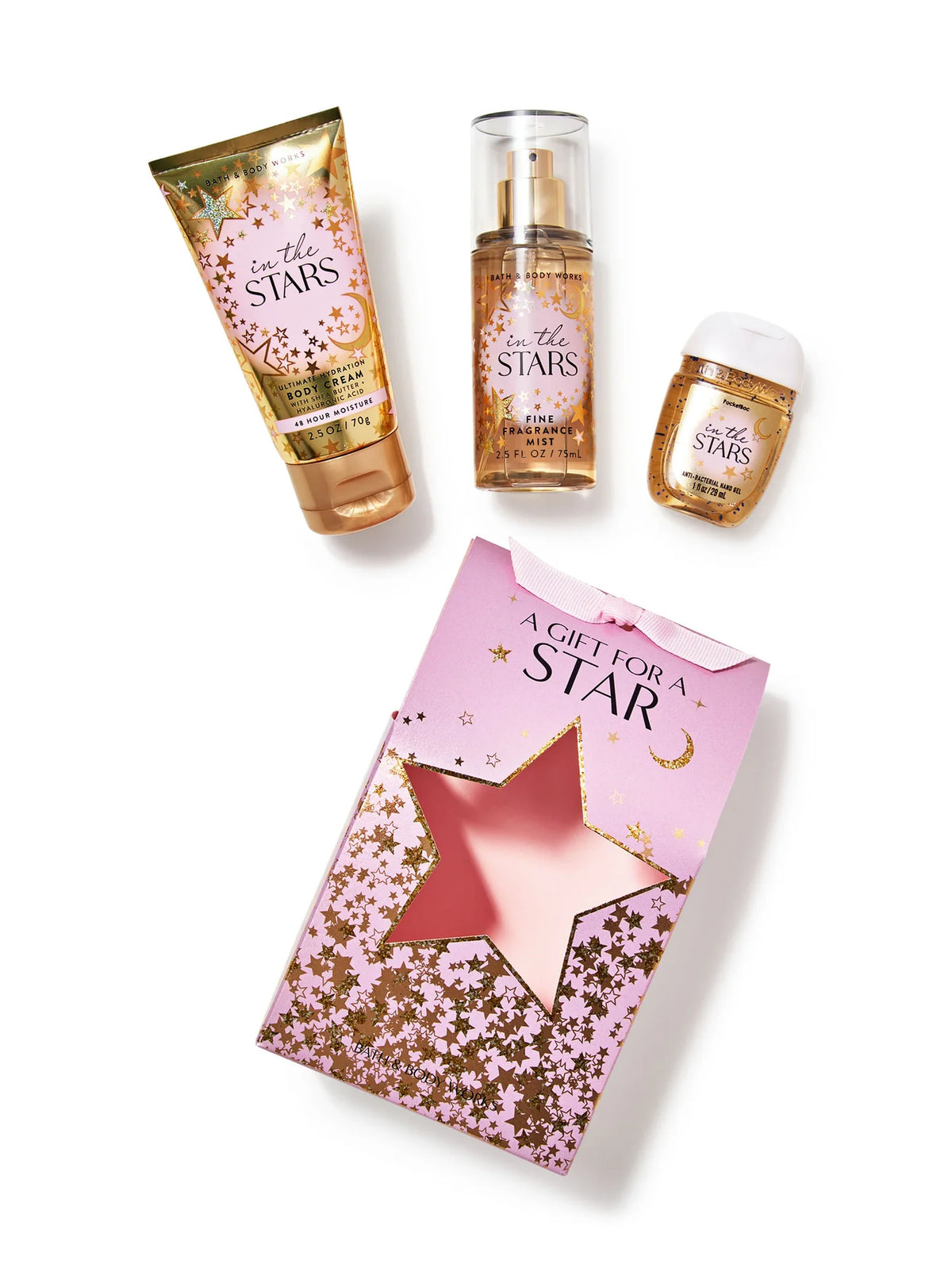 Bath & Body Works in the stars Sanitizer mini gift sets
