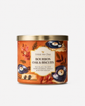 Bath & Body Works Bourbon Oak Records 3-Wick Candle