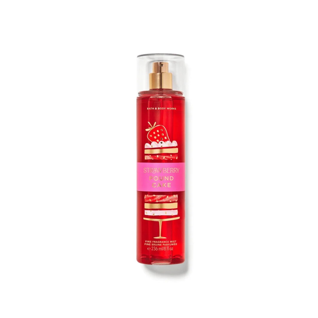 Bath & Body Works Strawberry Pound Cake Body Mists