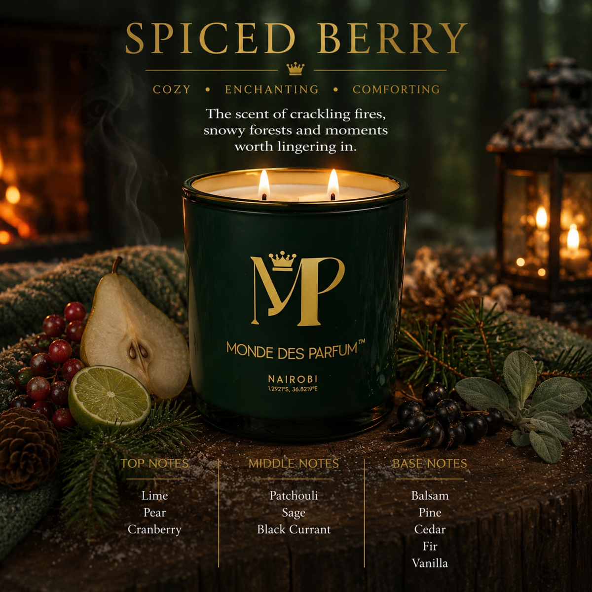 Monde Des Parfum Spiced Berry Single wicks