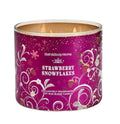 Bath & Body Works Strawberry Snowflakes 3 wick Candle