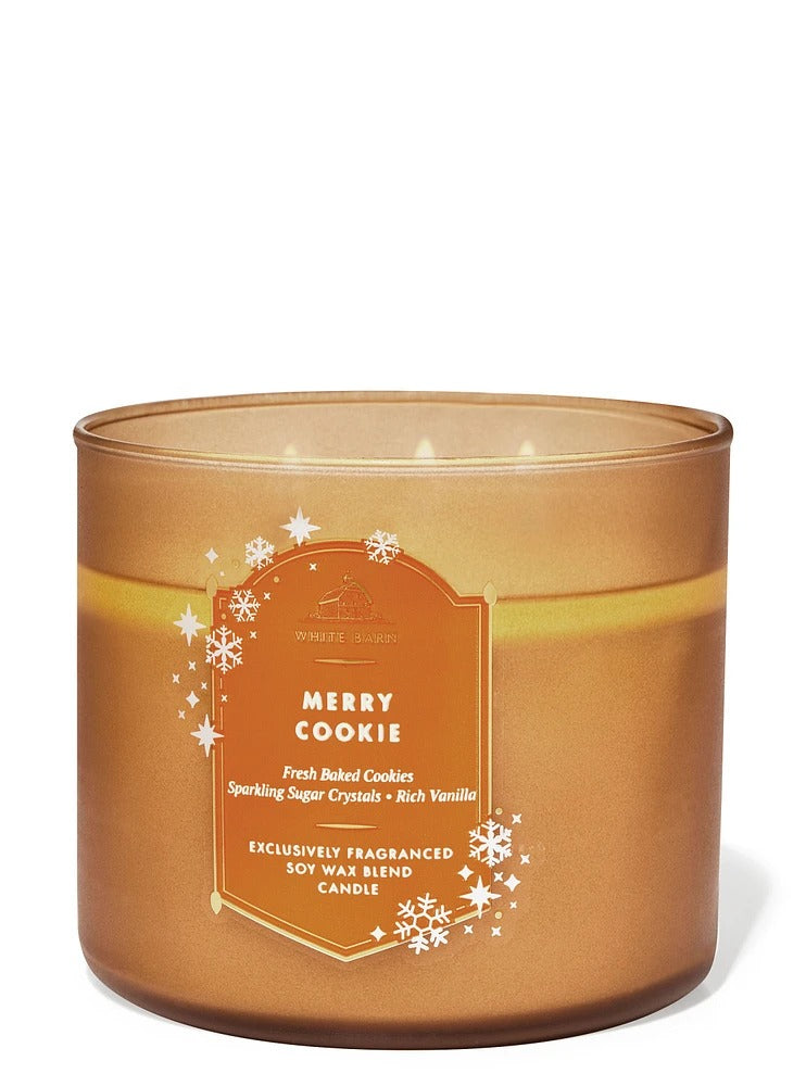 Bath & body works Merry Cookie 3 wick candle