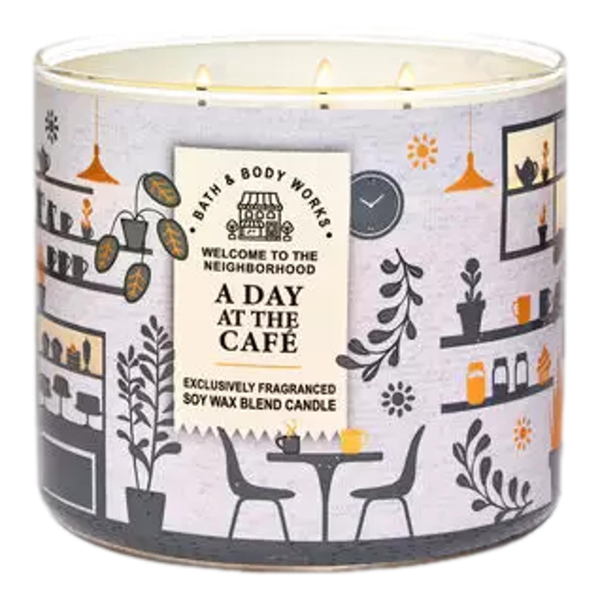 Bath & Body Works A Day at the Cafe 3 Wick candles