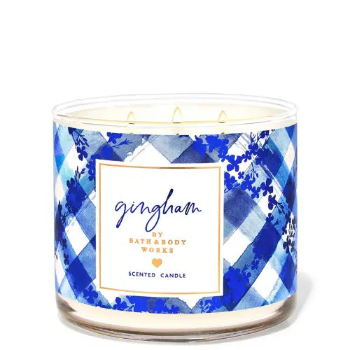 Bath & Body Works Gingham 3 Wick candles