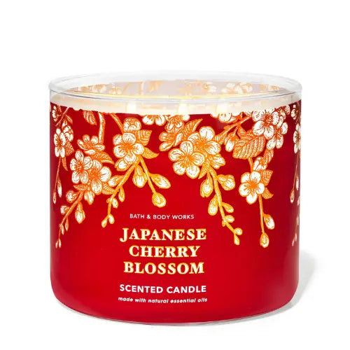 Bath & Body Works Japanese Cherry Blossom 3 Wick candles