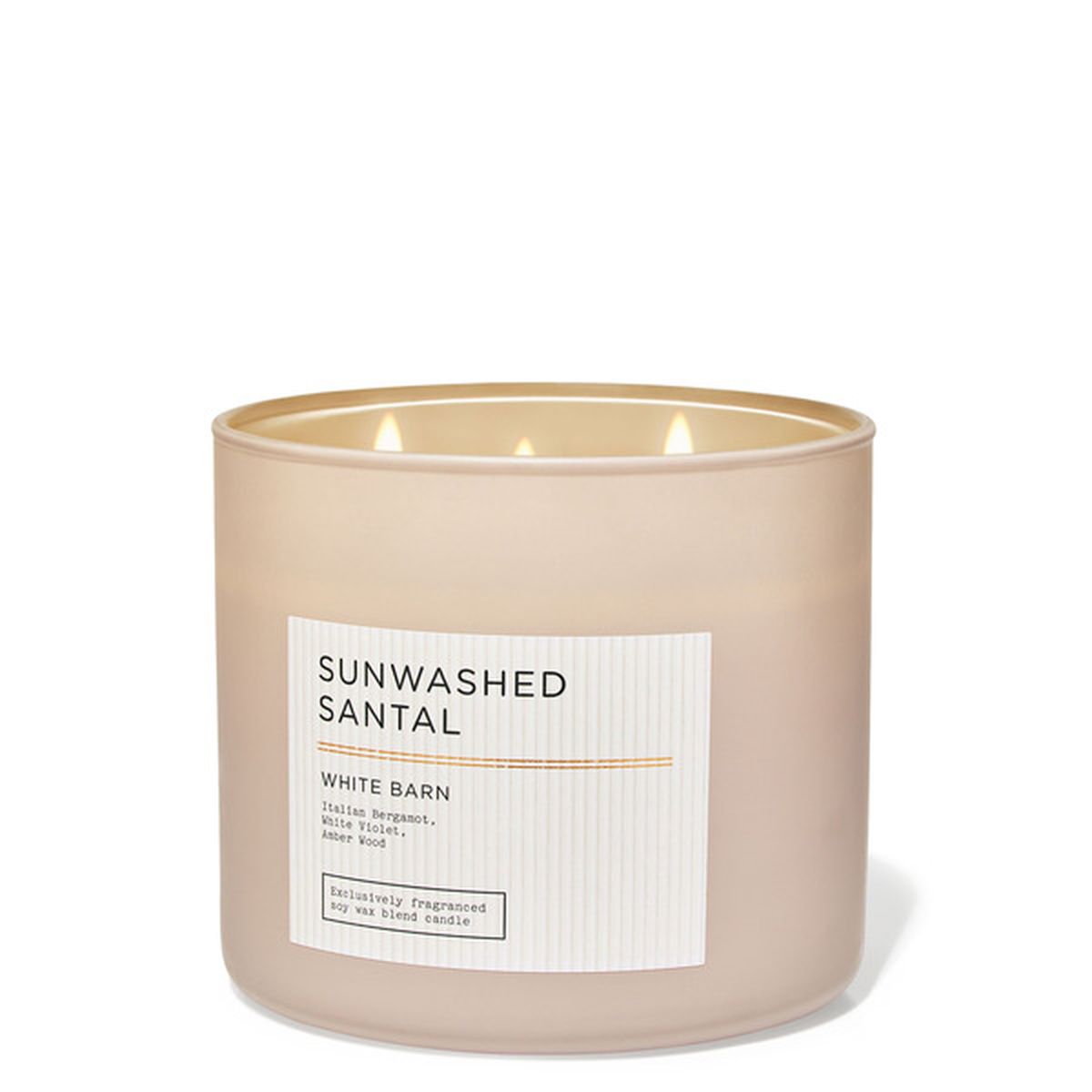 Bath & Body Works Sunwashed Santal 3 Wick candles