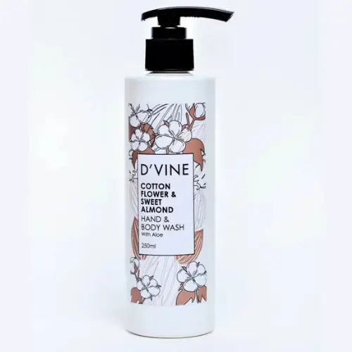 D'vine Cotton Flower & Sweet Almond 250ml Body Wash