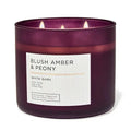Bath & Body Works Blush Amber & Peony 3 Wick candles