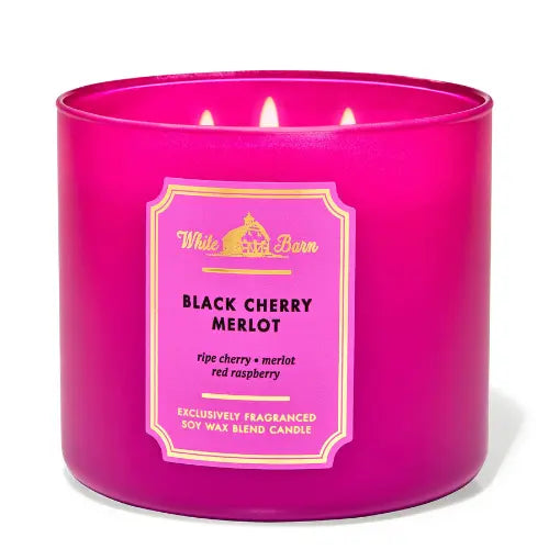 Bath & Body Works Black Cherry Merlot 3 Wick candles