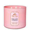 Bath & Body Works Pink Lilac & Vanilla 3 Wick candles