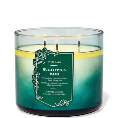 Bath & Body Works Eucalyptus Rain 3 Wick candles