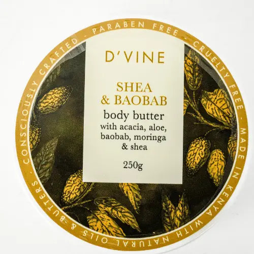 D'vine Shea & Baobab 250g Body Butter