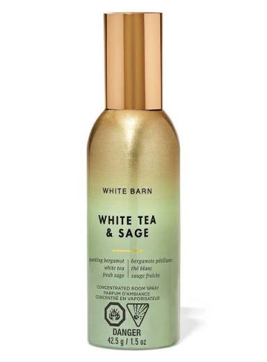 Bath and body works white tea & sage room spray