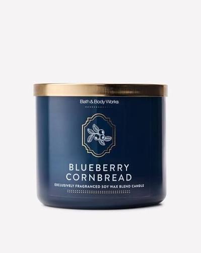 Bath & Body Works Blueberry Cornbread 3-Wick Candle