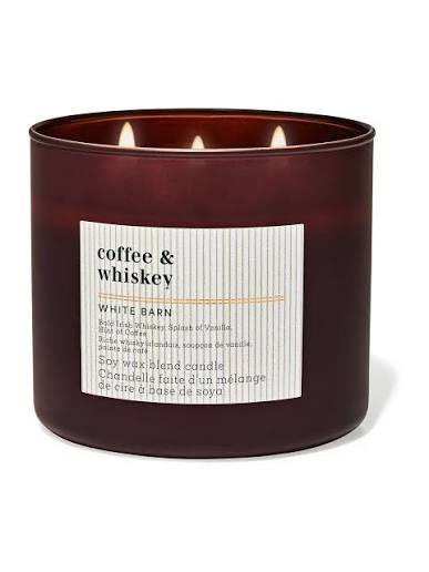 Bath & Body works Coffee whiskey  3 wick candle
