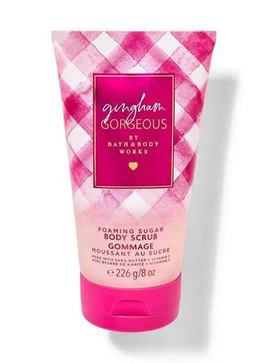 Bath & body works gingham gorgeous scrub