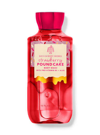 Bath & body works strawberry pound cake shower gel