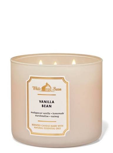 Bath & body works vanilla bean 3 wick candle