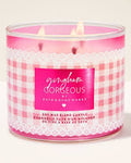 Bath& Body works Gingham Gorgeous 3 wick candle