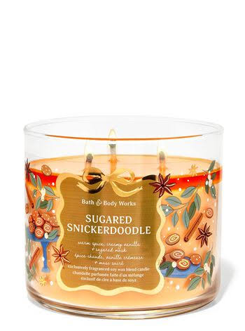 Bath & body works sugared snickerdoodle wick candle