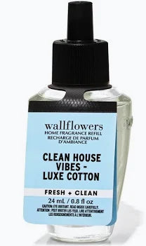 Bath & Body works clean house vibes luxe cotton Wallflowers Refill