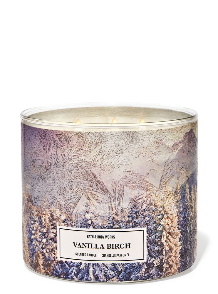 Vanilla Birch 3 Wick Candle