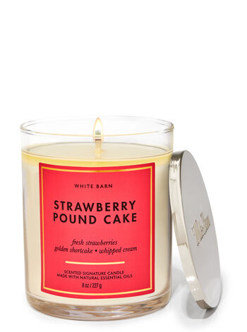 Strawberry Pound Cake 8oz Single Wick Candle