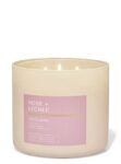 Rose and Lychee 3 Wick Candle