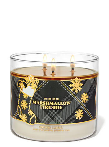 Marshmallow Fireside 3 Wick Candle