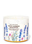 White Lavender Eucalyptus 3 Wick Candle