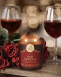 Red sangria 2 Wick Candle