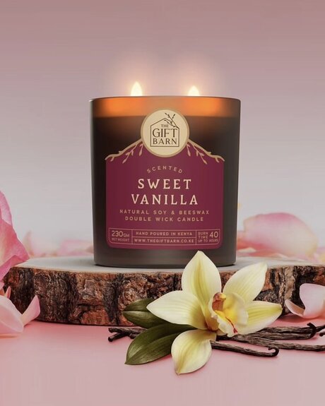 Sweet Vanilla 2 Wick Candle