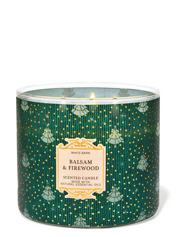 Balsam Firewood 3 Wick Candle