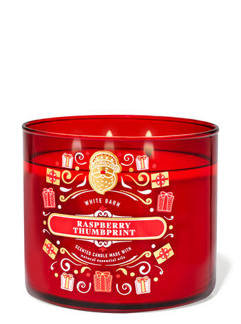 Raspberry Thumbprint 3 Wick Candle