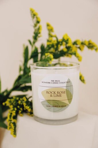 Rock Rose and Lime Single Wick Candle