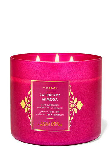 Raspberry Mimosa 3 Wick Candle