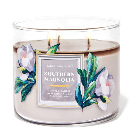 Southern Magnolia 3 Wick Candle