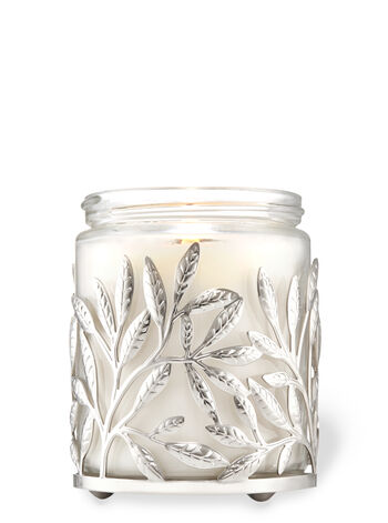 Silver Branches Single Wick Candle Holder