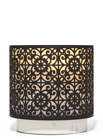 Ornate Pedestal 3 Wick Candle Holder