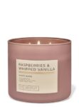 Raspberries and Whipped Vanilla 3 Wick Candle