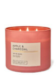 Apple Charcoal 3 Wick Candle