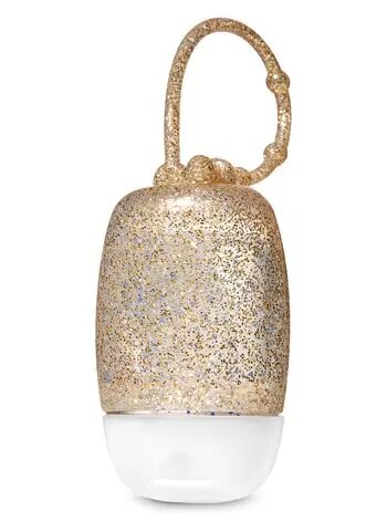 Gold Glitter Pocket Sanitizer Holder