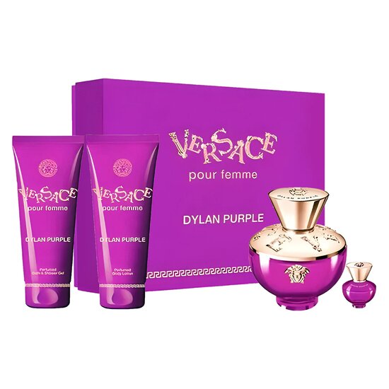 Versace Dylan Purple Pour Femme EDP 100ML + EDP 5ML + BL 100 ML + SG 100ML