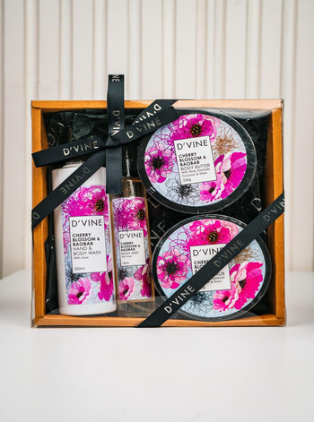 Cherry Blossom Baobab Gift Set (Body Wash, Mist, Butter, Scrub)