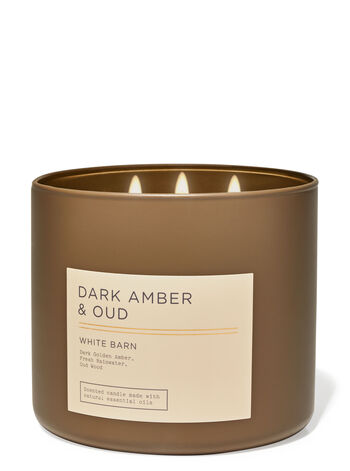 Dark Amber and Oud 3 Wick Candle