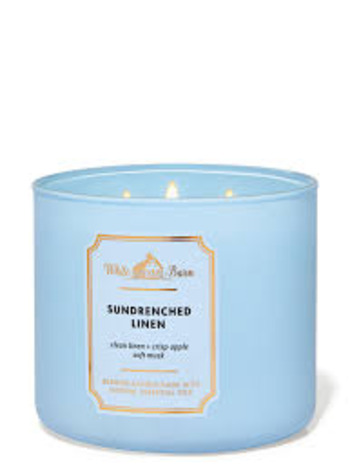 Sun Drenched Linen 3 Wick Candle