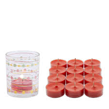 Sweet Berry Floral Tea Light Candle Set