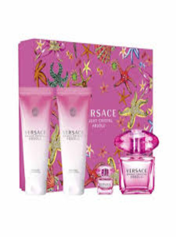 Versace Bright Crystal Absolu EDP 90ML + EDP 5ML + BL 100 ML + SG 100ML