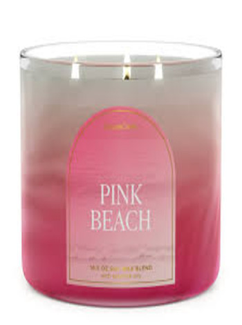 Pink Beach Blossom 3 Wick Candle